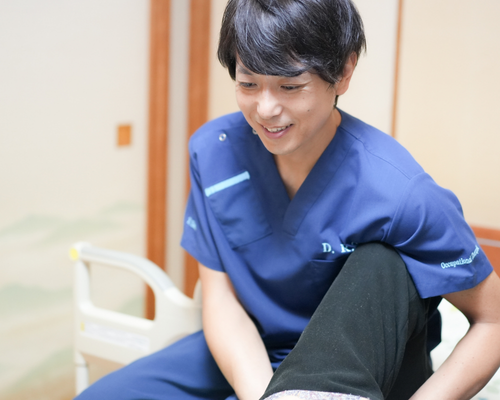 ご自宅での施術の様子